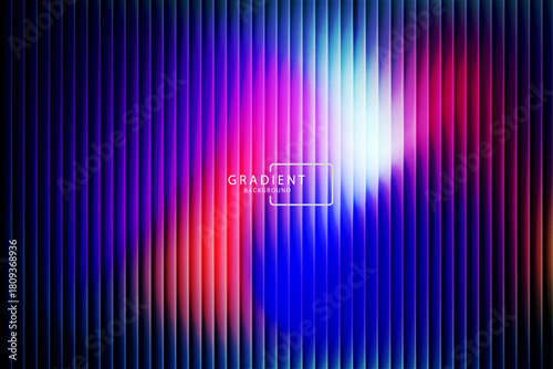Vibrant gradient with ribbed fractal glass texture pattern and dark circular center. Dynamic abstract artwork perfect for modern banners, marketing visuals, creative backgrounds and artistic projects