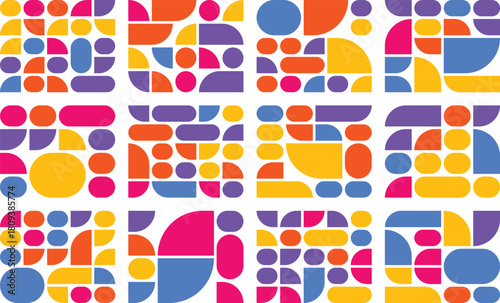 Multiple bento grid bundle designed for customizable modular layouts in creative projects