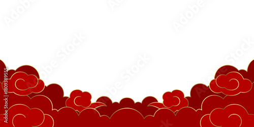 background chinese new year banner vector pattern cloud