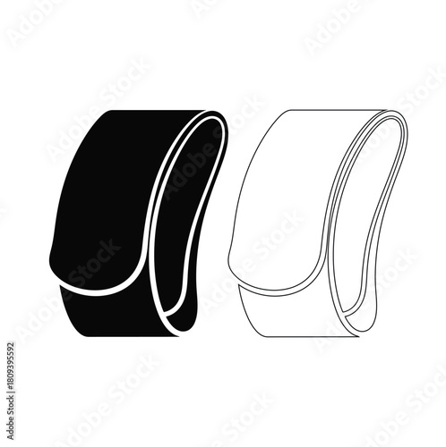 Magnetic Money Clip Minimal Silhouette