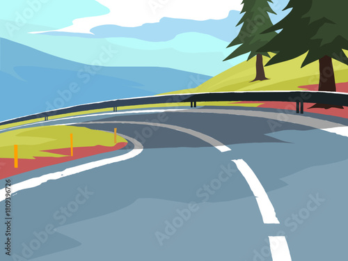 road in the mountains