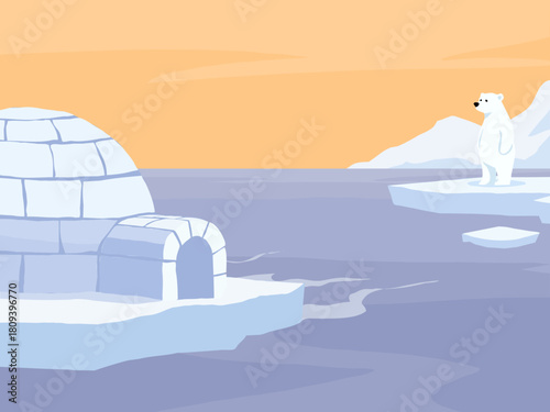 igloo drifting away