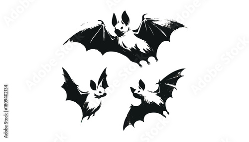 bad set vector illustration, solid white background