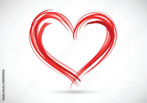 A vibrant, artistic representation of a heart, rendered with expressive brushstrokes and a touch of elegance.