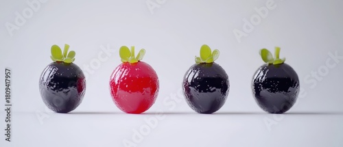 Fresh Black Currants in a Studio Setting with Ample Copy Space for Advertising