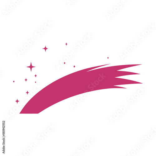 Falling Star icons space element night galaxy vector design.