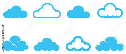 Weather Icon Vector illustration blue rainy design.