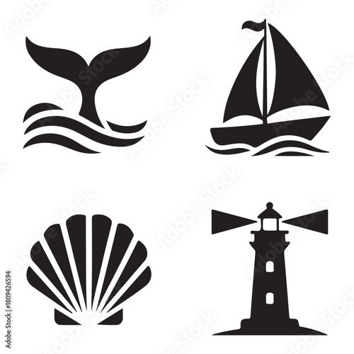 Crab seafood marine coastal crustacean silhouette minimal design