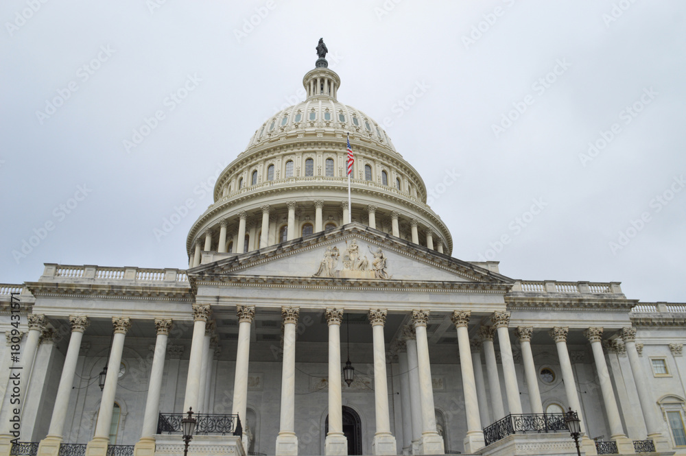 Obraz premium The United States Capitol Building in Washington DC famous Historic Landmark in USA.