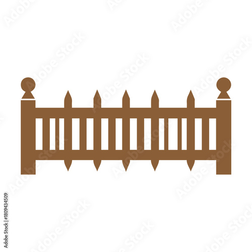 Fence icon set. Simple vector for web design isolated on white background.