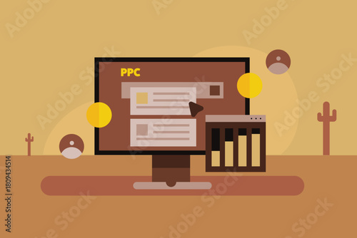 PPC campaign generating higher website traffic and improved sales conversion according website data analytics.
