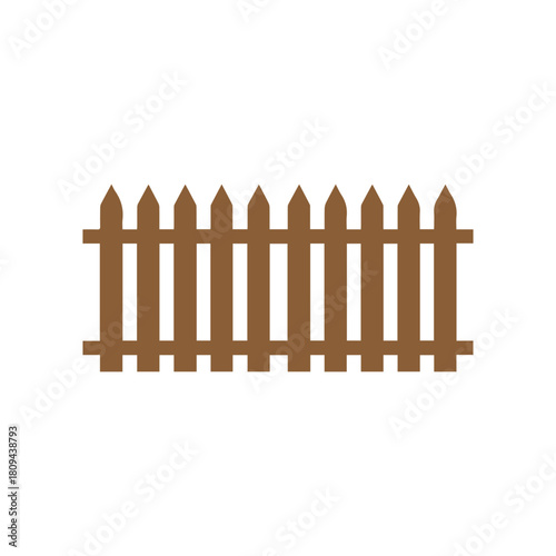 Fence icon set. Simple vector for web design isolated on white background.