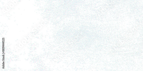 Full frame white grunge texture overlay with subtle chromatic aberration and digital noise, glitch effect, fading from corner to corner. Transparent background. Editable vector illustration.
