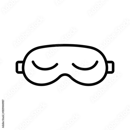 Sleep mask isolated on, perfect for restful sleep and relaxation for travel and home