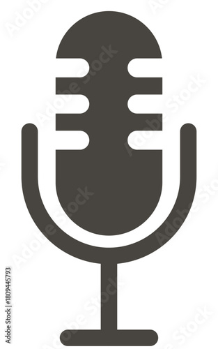 microphone icon on metal internet button
