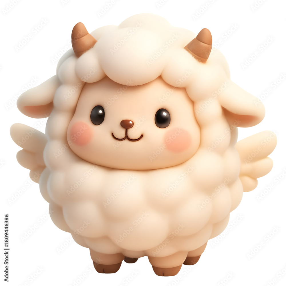 Naklejka premium cute sheep