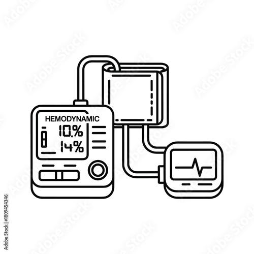 Hemodynamic monitoring system isolated on, a critical tool for assessing cardiovascular function