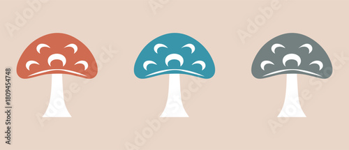 mushroom healthy nature food icon. vector design.