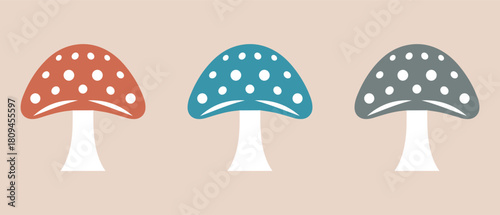mushroom healthy nature food icon. vector design.