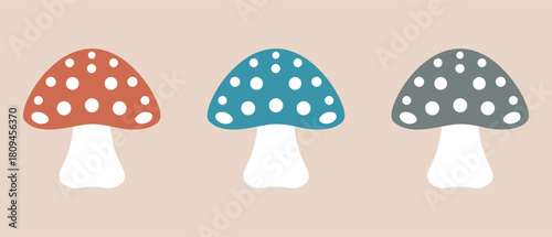 mushroom healthy nature food icon. vector design.