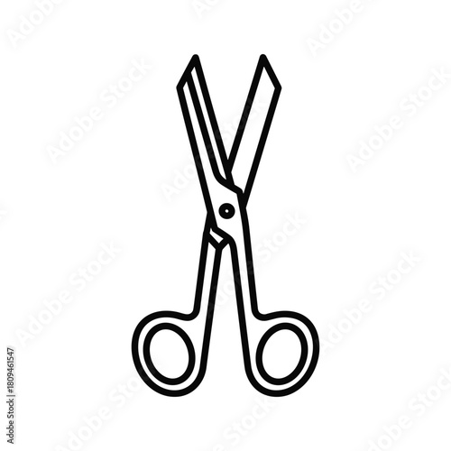 Illustration of a surgical clamp isolated on, a tool used in medical procedures