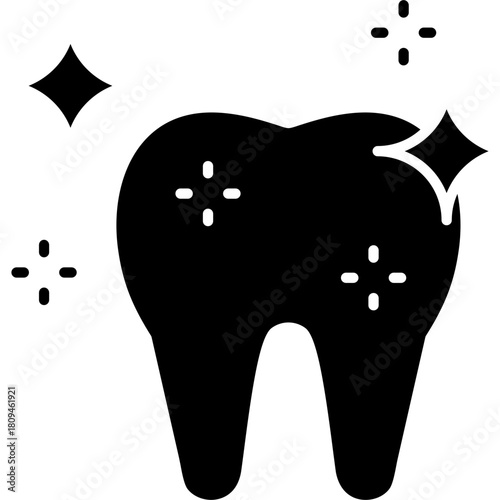 Tooth Whitening Icon Vector Element
