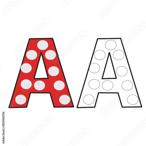 Colouring page alphabet 