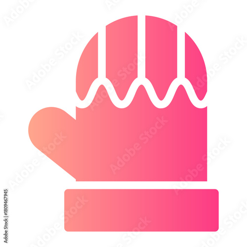 mitten gradient icon