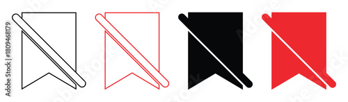 No Bookmark sing  Vector Symbols