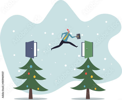 Change job, career transition or move to new opportunity, employee turnover, resignation or leave company, new job, employment,about a man and his life.