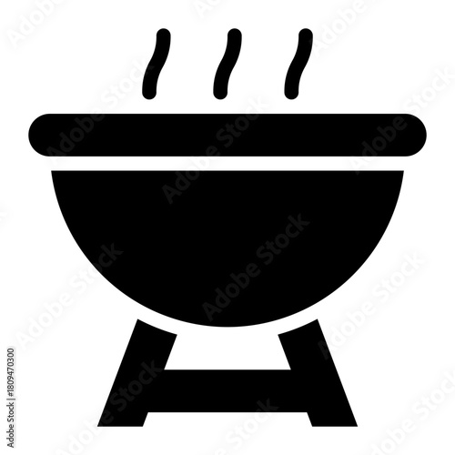 bbq glyph icon