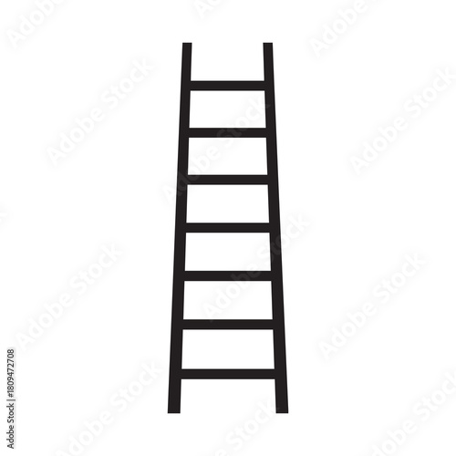 Ladder icon worker black vector background design.