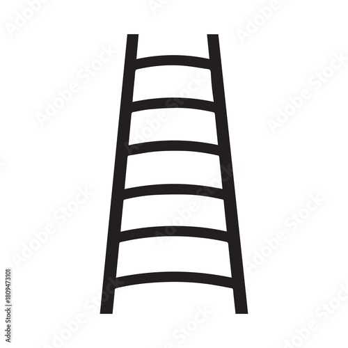 Ladder icon worker black vector background design.