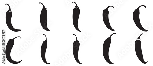 Pepper hot food organic icon vector design.