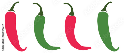 Pepper hot food organic icon vector design.