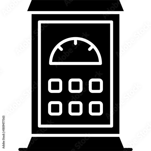 Parking Meter Icon Vector Element