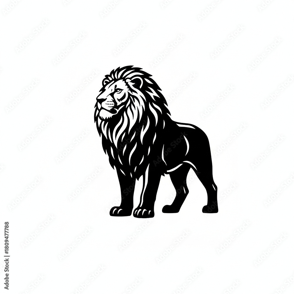 Obraz premium lion vector illustration