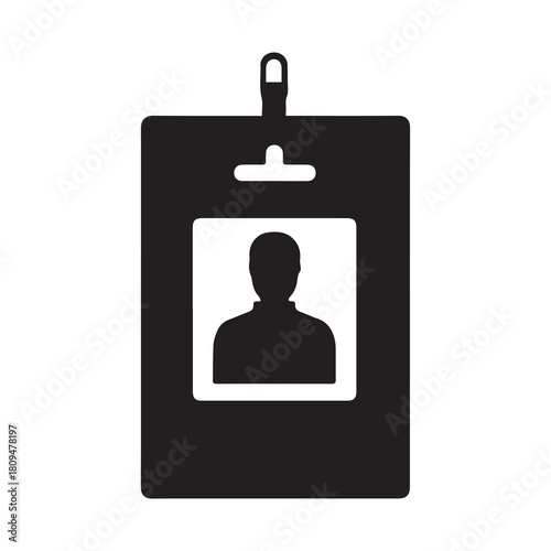 Name id card and photo icon vector design.