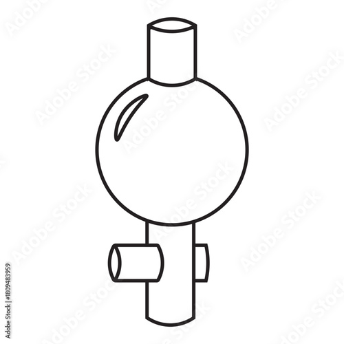 Laboratory Pipette Bulb line icon
