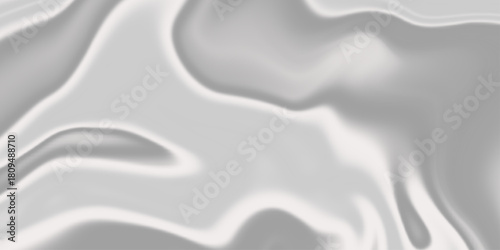 White Marble Pattern. Gray Abstract Fluid Pattern Color. Marble Grey Ink Wavy Liquid Texture. Abstract smooth elegant white fabric silk texture soft background ,flowing satin waves and Smooth elegant 