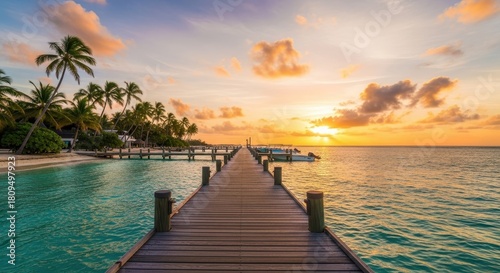 Fototapeta Naklejka Na Ścianę i Meble -  sunset over the sea