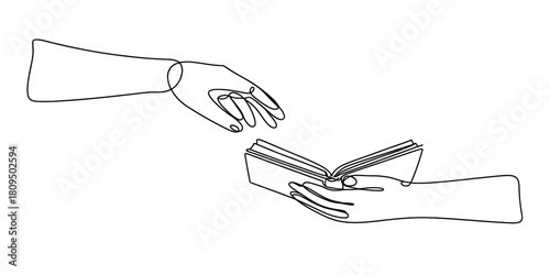 One continuous line drawing of a majestic emperor penguin standing on an ice floe, with a towering iceberg in the serene cold ocean. minimalist arctic wildlife scene. Vector