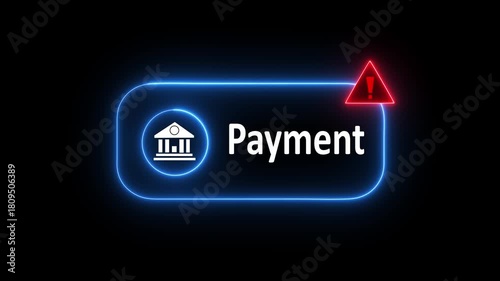 Online payment fraud warning concept. Facing potential fraud, phishing, and cyber security threats in financial transactions. the concept of online banking and financial security is highlighted