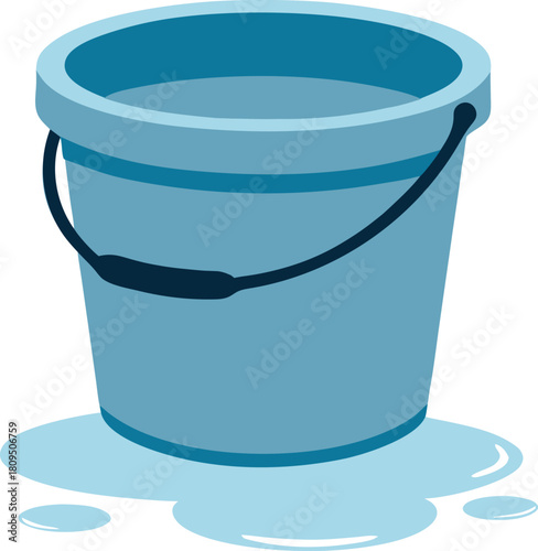 leaked water bucket outline icon