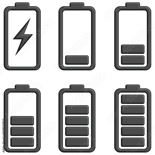 Battery Bar Charging Status Indicator Set