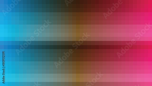 Pixelated gradient from cyan to magenta abstract background