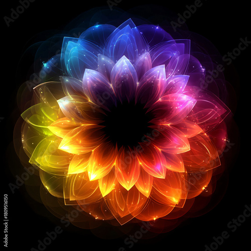 A circle with the glow quot in the dark