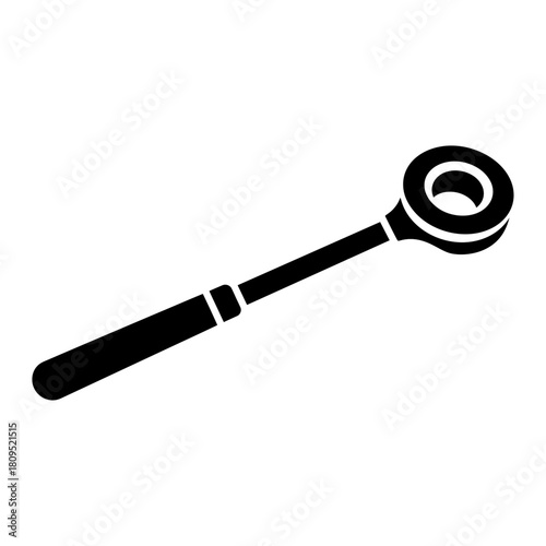 Ratchet wrench repair tool icon isolated on white background, Vector, illustration