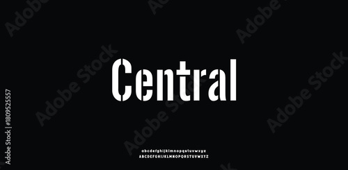 Modern Bold Font. Sans Serif Font. Regular Italic Uppercase Lowercase Typography urban style alphabet fonts for fashion, sport, technology, digital, movie, logo design, vector illustration