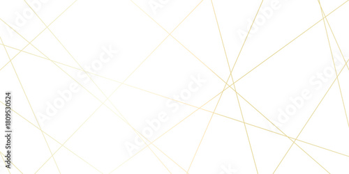 Abstract gold lines on transparent background. random chaotic lines abstract geometric patterns of modern design. geometric design created using light colorful digital net web line technology.